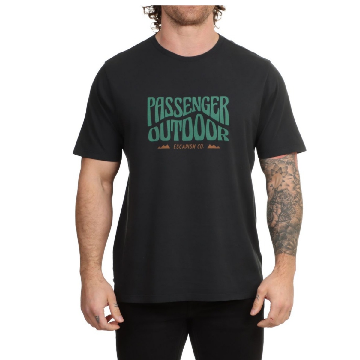 Streetwear Brand With Mountain Logo - T-shirt classique en coton avec logo