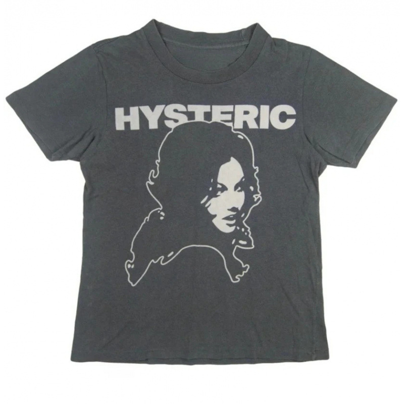 Streetwear Girl Brand - T-shirt vintage avec portrait de fille,