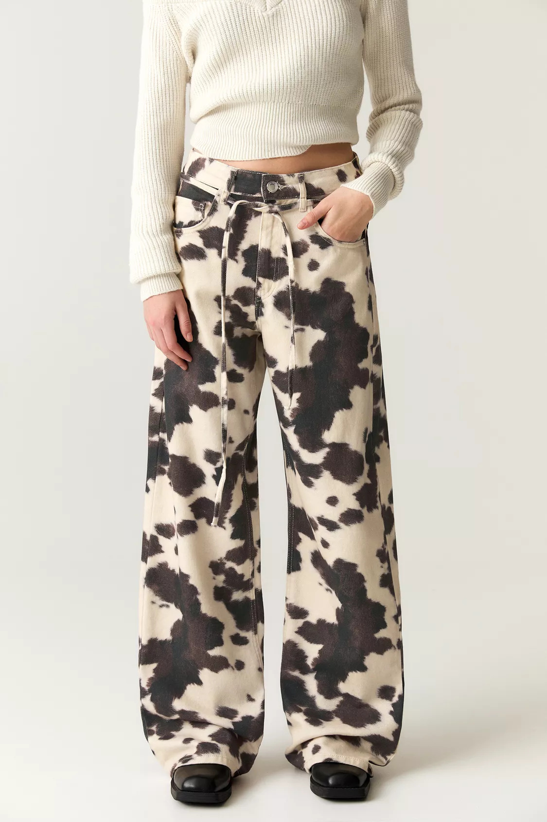 Streetwear Girl Brand - Jean à jambes larges pour femmes