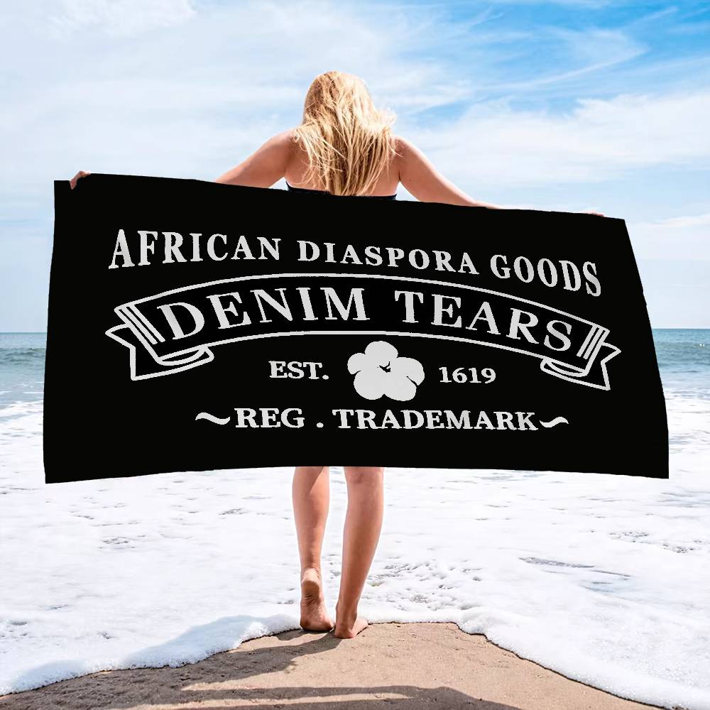 Streetwear Brand With Mountain Logo - Serviette de plage en microfibre Streetwear
