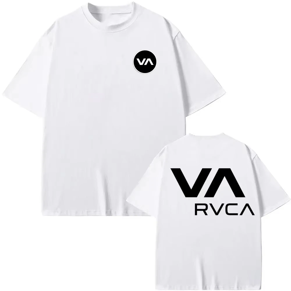 Streetwear Brand Shirts - T-shirt RVCA noir en coton pour