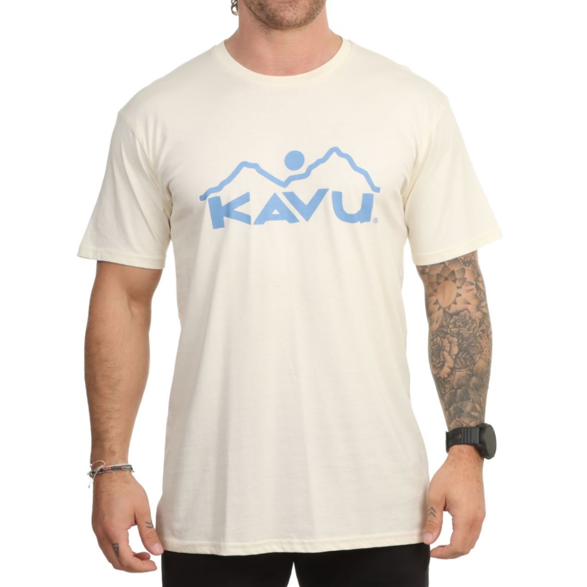 T-shirt en coton avec logo vin - Streetwear Brand With Mountain Logo avis et prix