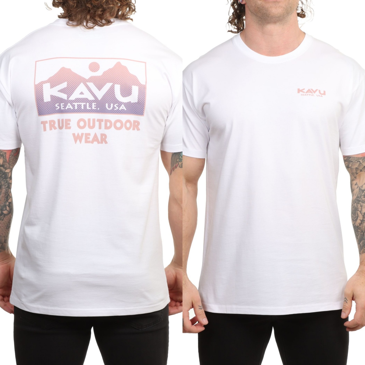 T-shirt en coton avec logo vin - Streetwear Brand With Mountain Logo avis et prix