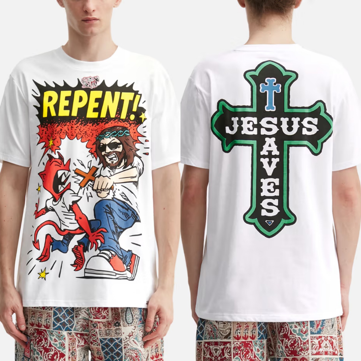 T-shirt en coton avec image gr - Streetwear Brand Paris avis et prix