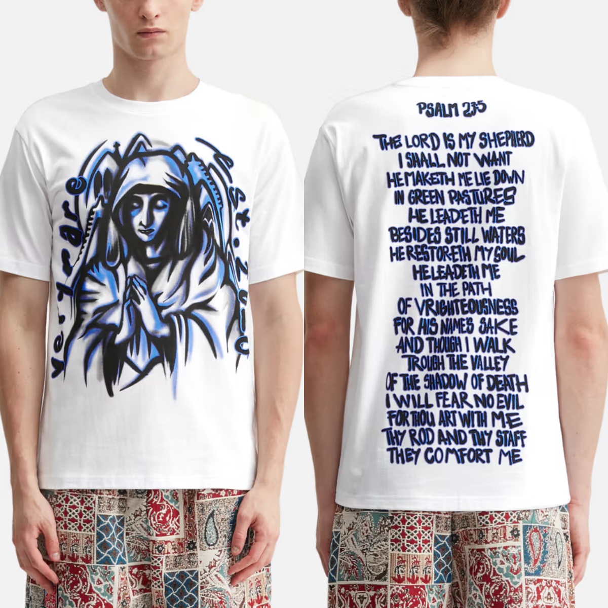 T-shirt en coton avec image gr - Streetwear Brand Paris avis et prix