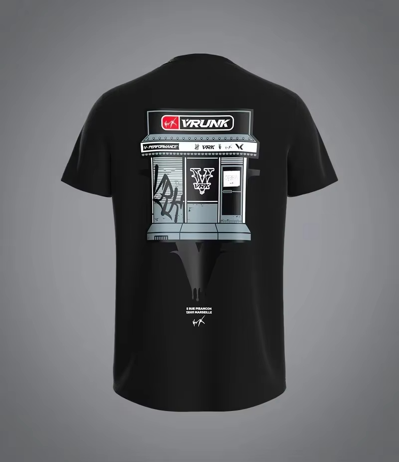 T-shirt en coton avec motif au - Streetwear Brand Graphic Designer avis et prix