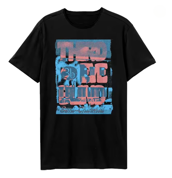 T-shirt classique noir à motif - Streetwear Brand Graphic Designer avis et prix