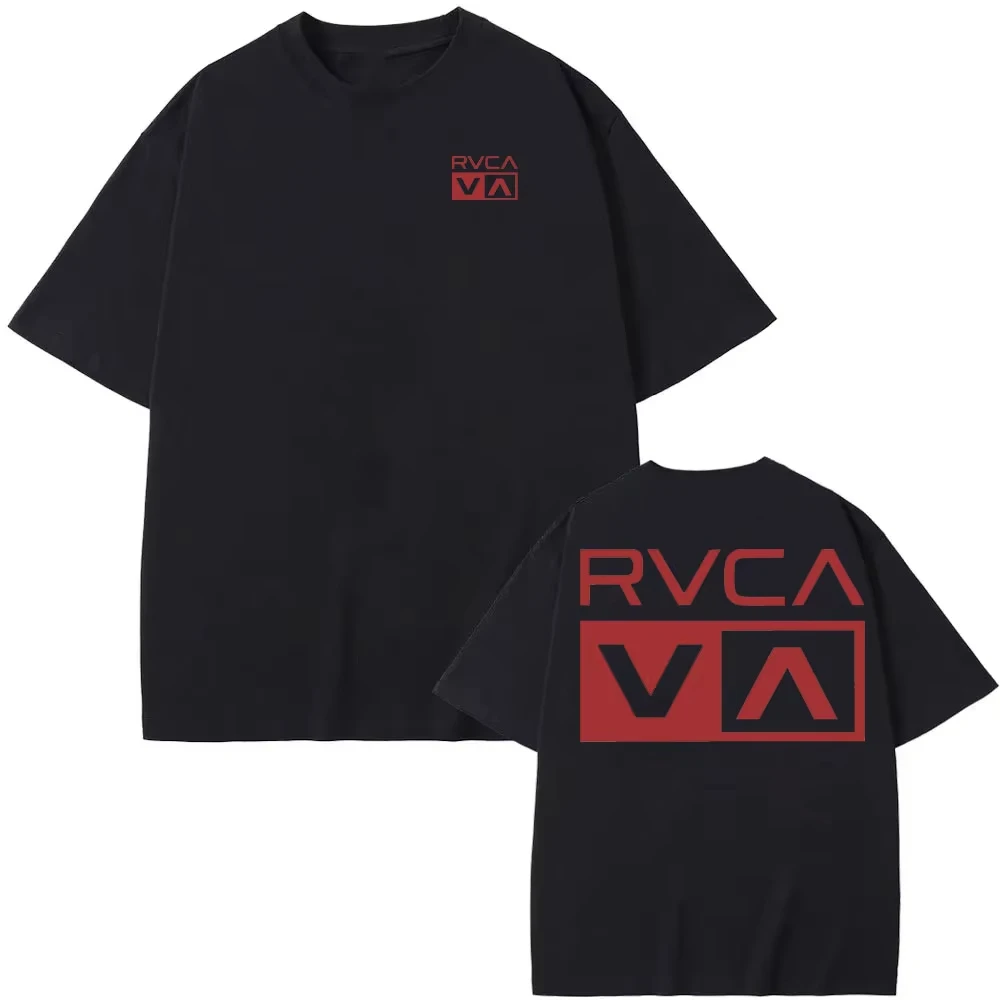 T-shirt RVCA noir en coton pou - Streetwear Brand Shirts avis et prix