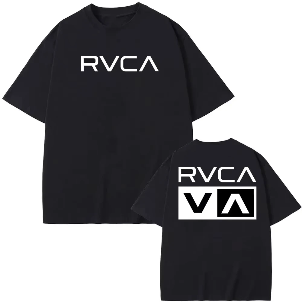 T-shirt RVCA noir en coton pou - Streetwear Brand Shirts avis et prix
